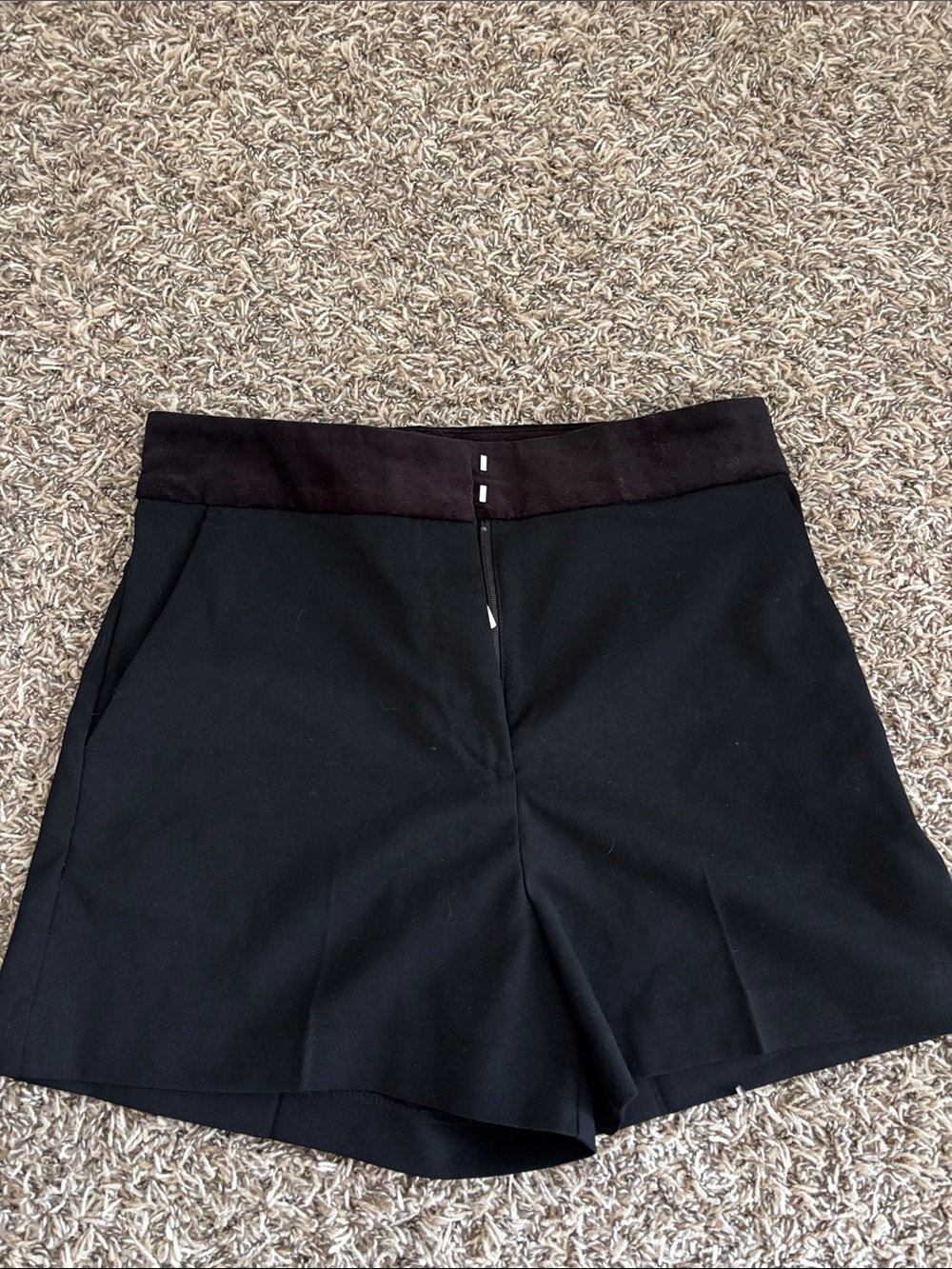 H&M Women’s Black High-Waist Dress Shorts